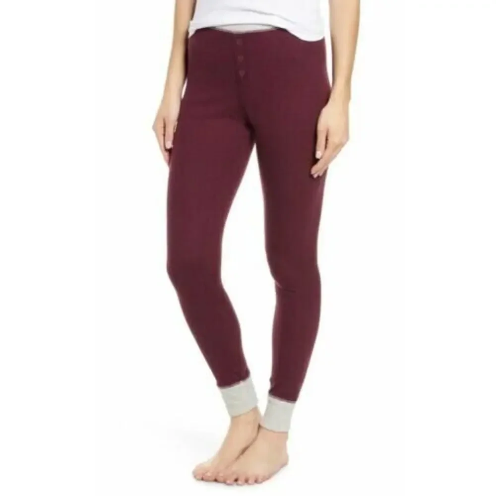 BP Women's Burgundy Stem‎ Thermal Leggings XSmall MSRP $29